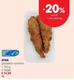 Spar SPAR gebakken heekfi let aanbieding