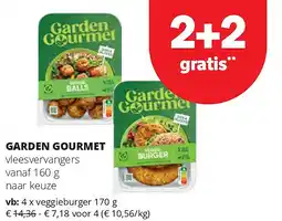 Spar GARDEN GOURMET veggieburger 170 g aanbieding