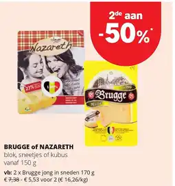 Spar Brugge jong in sneden 170 g aanbieding