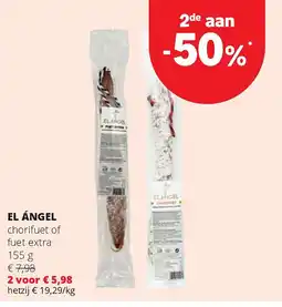 Spar EL ÁNGEL chorifuet of fuet extra 155 g aanbieding