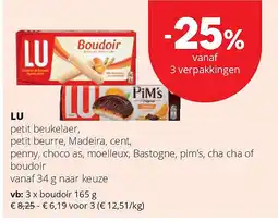 Spar LU boudoir 165 g aanbieding