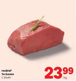Spar rosbief 1e keuze aanbieding