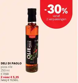 Spar DELI DI PAOLO pizza olie 250 ml aanbieding