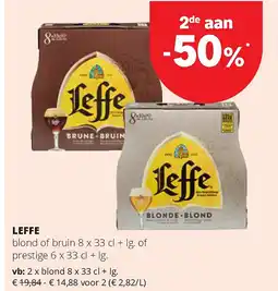 Spar LEFFE blond 8 x 33 cl + lg aanbieding