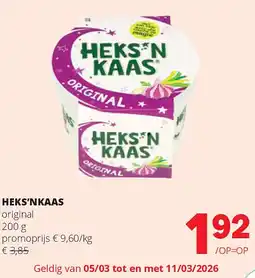 Spar HEKS’NKAAS original 200 g aanbieding