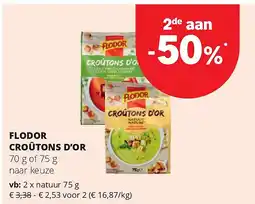 Spar FLODOR CROÛTONS D’OR natuur 75 g aanbieding