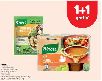 KNORR bouillonketeltje kip 8 stuks 224 g