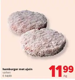Spar hamburger met ajuin aanbieding