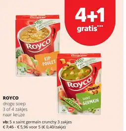 Spar ROYCO saint germain crunchy 3 zakjes aanbieding