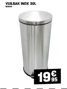 Electro Depot VUILBAK INOX 30L aanbieding