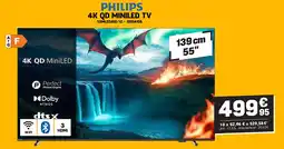 Electro Depot Philips 4K QD MINILED TV aanbieding