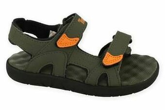 Berca Shoes Timberland Sandaal Jongens Maat 28/30 Perkins Row 2-Strap - Kaki aanbieding
