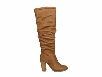 Double Heart Laars Dames Trend Zaklaars - Cognac