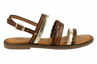 Berca Shoes Tamaris Sandaal Dames Binnenzool Touch It - Cognac aanbieding