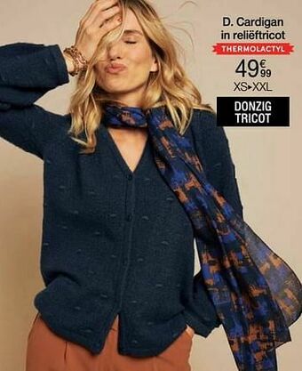Damart Cardigan in reliëftricot aanbieding