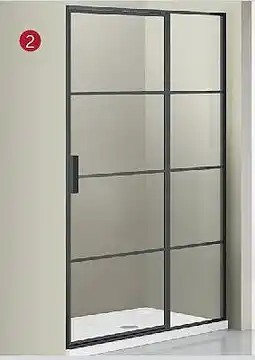 Zelfbouwmarkt DOUCHEDRAAIDEUR + VASTE WAND aanbieding