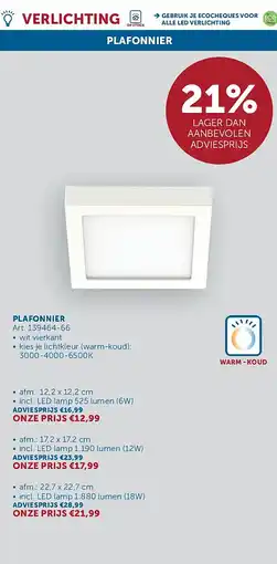 Zelfbouwmarkt PLAFONNIER ONZE PRIJS aanbieding