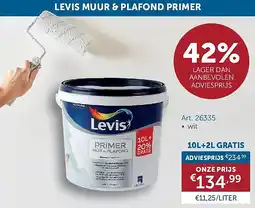Zelfbouwmarkt LEVIS MUUR & PLAFOND PRIMER aanbieding