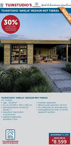 Zelfbouwmarkt TUINSTUDIO AMELIA MEDIUM MET TERRAS aanbieding
