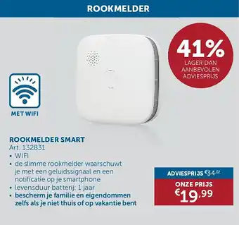 Zelfbouwmarkt ROOKMELDER SMART aanbieding