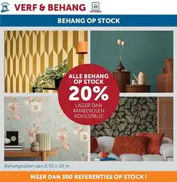 Zelfbouwmarkt BEHANG OP STOCK aanbieding