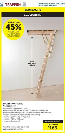Zelfbouwmarkt ZOLDERTRAP SORAL aanbieding