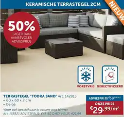 Zelfbouwmarkt TERRASTEGEL TODRA SAND aanbieding