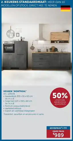 Zelfbouwmarkt KEUKEN MONTREAL aanbieding