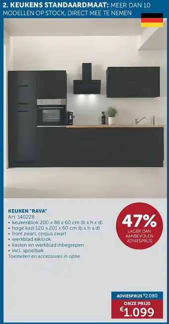 Zelfbouwmarkt KEUKEN RAVA aanbieding