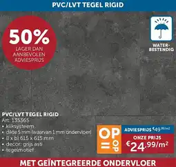 Zelfbouwmarkt PVC/LVT TEGEL RIGID aanbieding