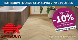 Zelfbouwmarkt BATIBOUW : QUICK-STEP ALPHA VINYL VLOEREN aanbieding