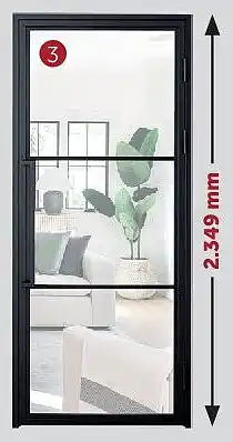 Zelfbouwmarkt STALEN DEUR TARA 980 X 2.349 MM aanbieding