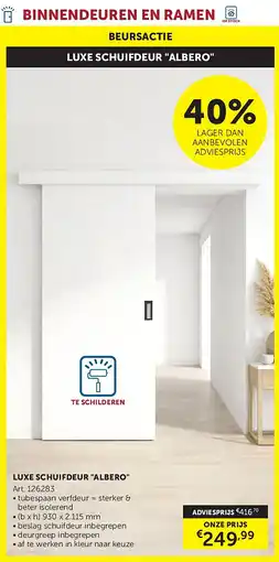 Zelfbouwmarkt LUXE SCHUIFDEUR ALBERO aanbieding
