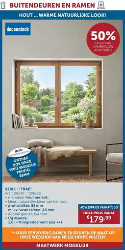 Zelfbouwmarkt SERIE - TRAE aanbieding