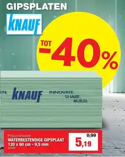 Hubo Gipsplaten aanbieding