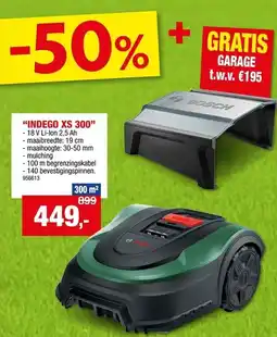 Hubo Bosch Indego XS 300 aanbieding