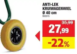 Hubo Anti-Lek Kruiwagenwiel aanbieding