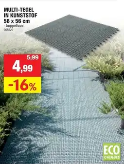 Hubo Multi Tegel in Kunststof aanbieding