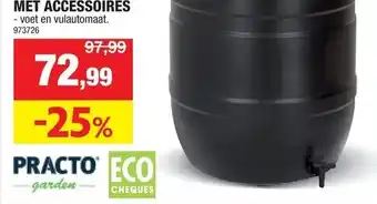 Practo Regenton Met Accessoires