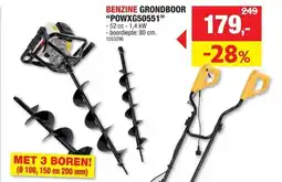 Hubo PowerPlus Benzine Grondboor POWXG50551 aanbieding