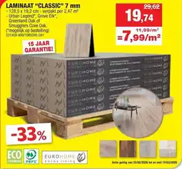 Hubo Laminaat Classic 7 mm aanbieding