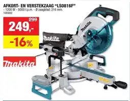 Hubo Makita Afkort en Verstekzaag LS0816F aanbieding