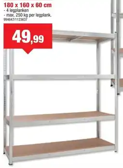 Hubo Gegalvaniseerd Rek Heavy Duty aanbieding