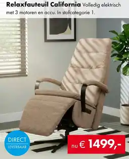 Woonsquare Relaxfauteuil California aanbieding