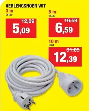 Hubo Verlengsnoer aanbieding