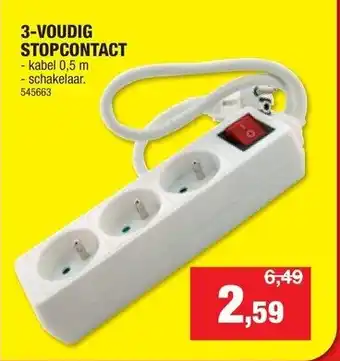 Hubo 3 Voudig Stopcontact aanbieding