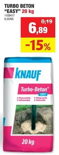 Hubo Knauf Turbo Beton Easy aanbieding