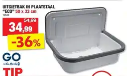 Hubo Uitgietbak in Plaatstaal Eco aanbieding