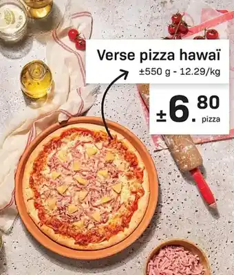 Verse pizza hawaï