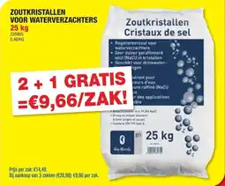 Hubo Zoutkristallen voor Waterverzachters aanbieding